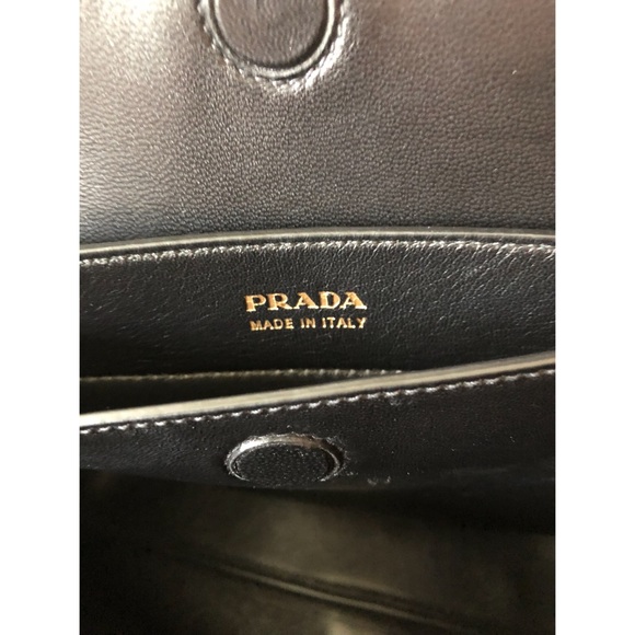 PRADA Saffiano Cuir Double  Bag in Cammeo - Picture 6 of 8